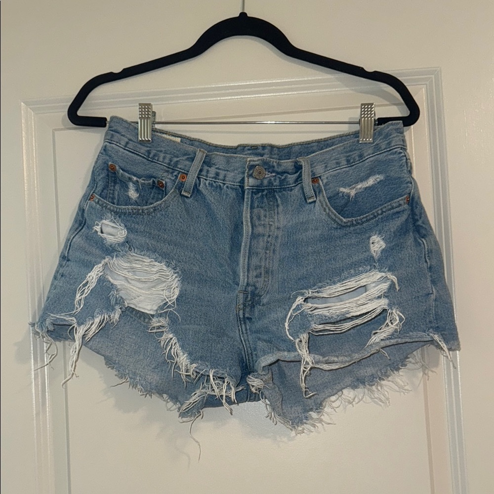 Distressed Denim Women's Shorts